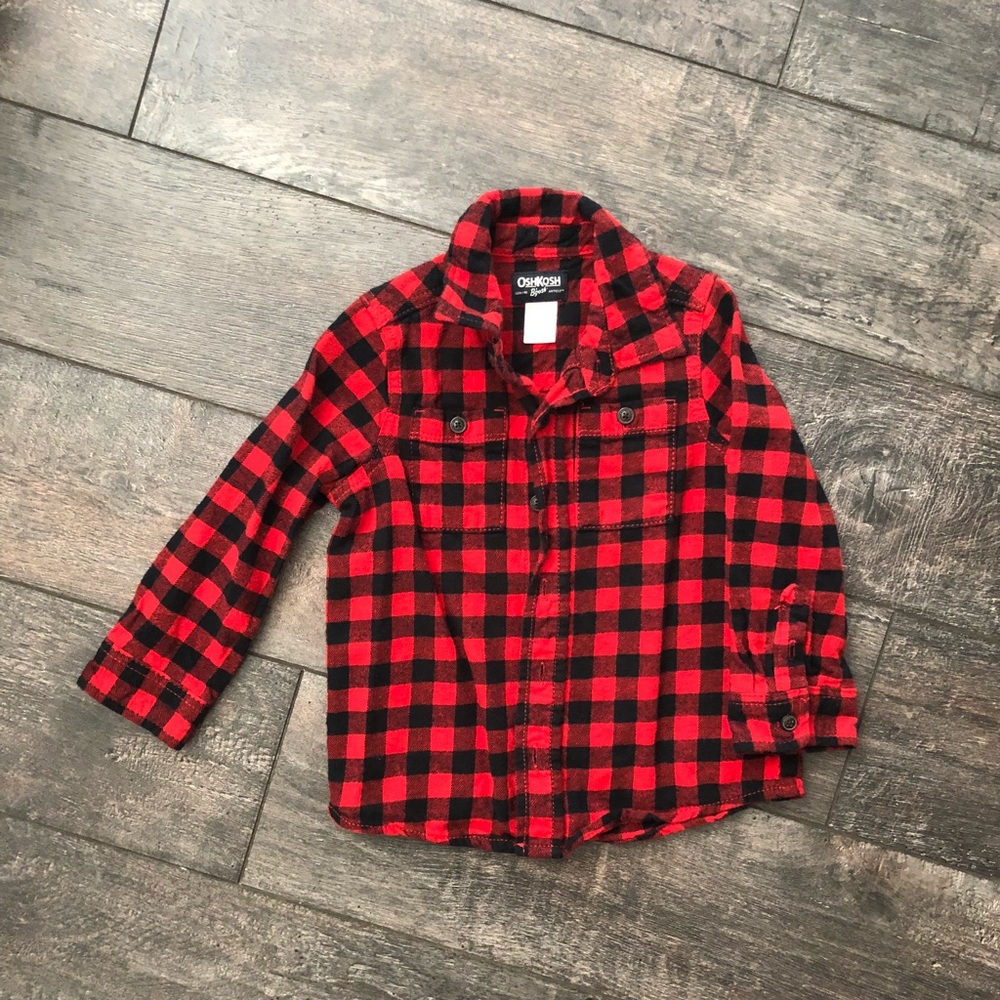 Oshkosh Buffalo check toddler button up